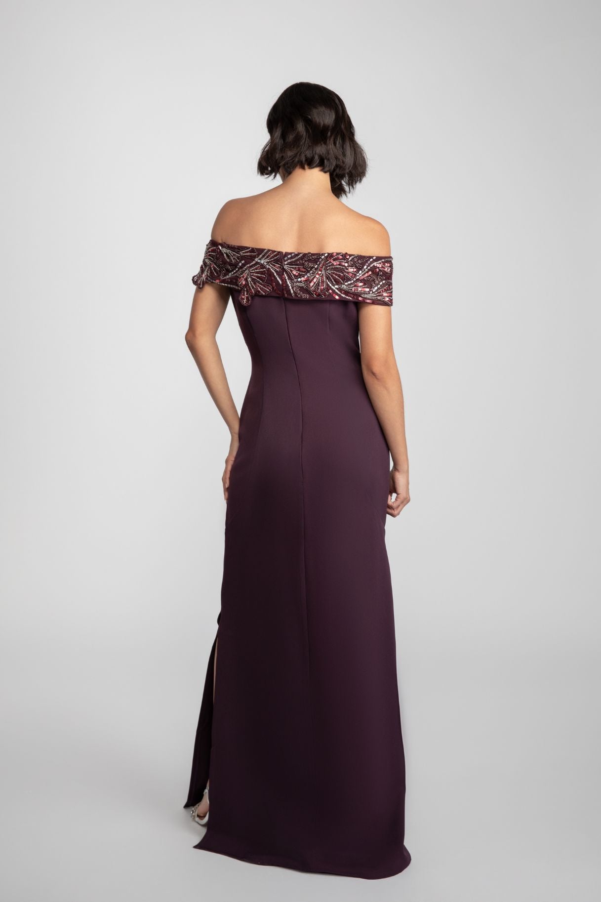 Corrine Burgundy Gown