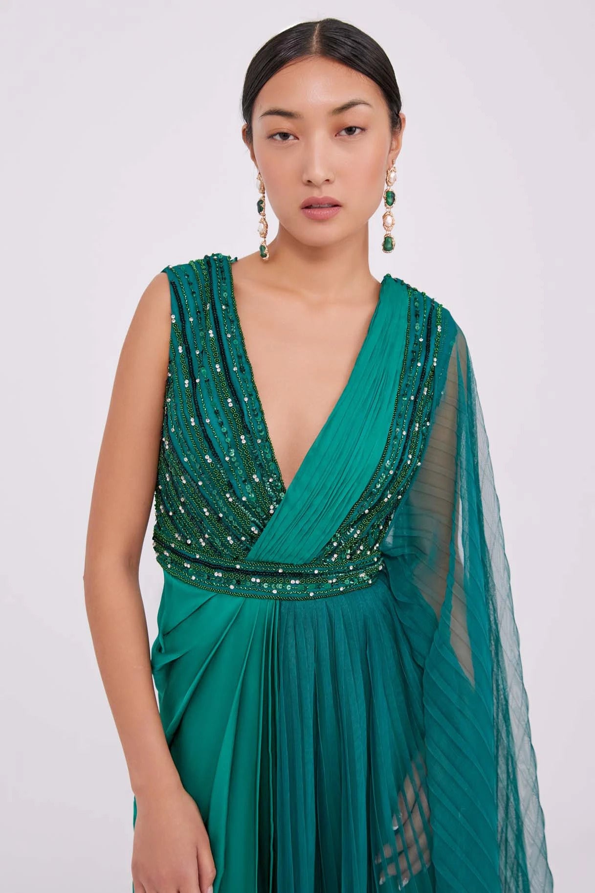 Anaya Green Gown