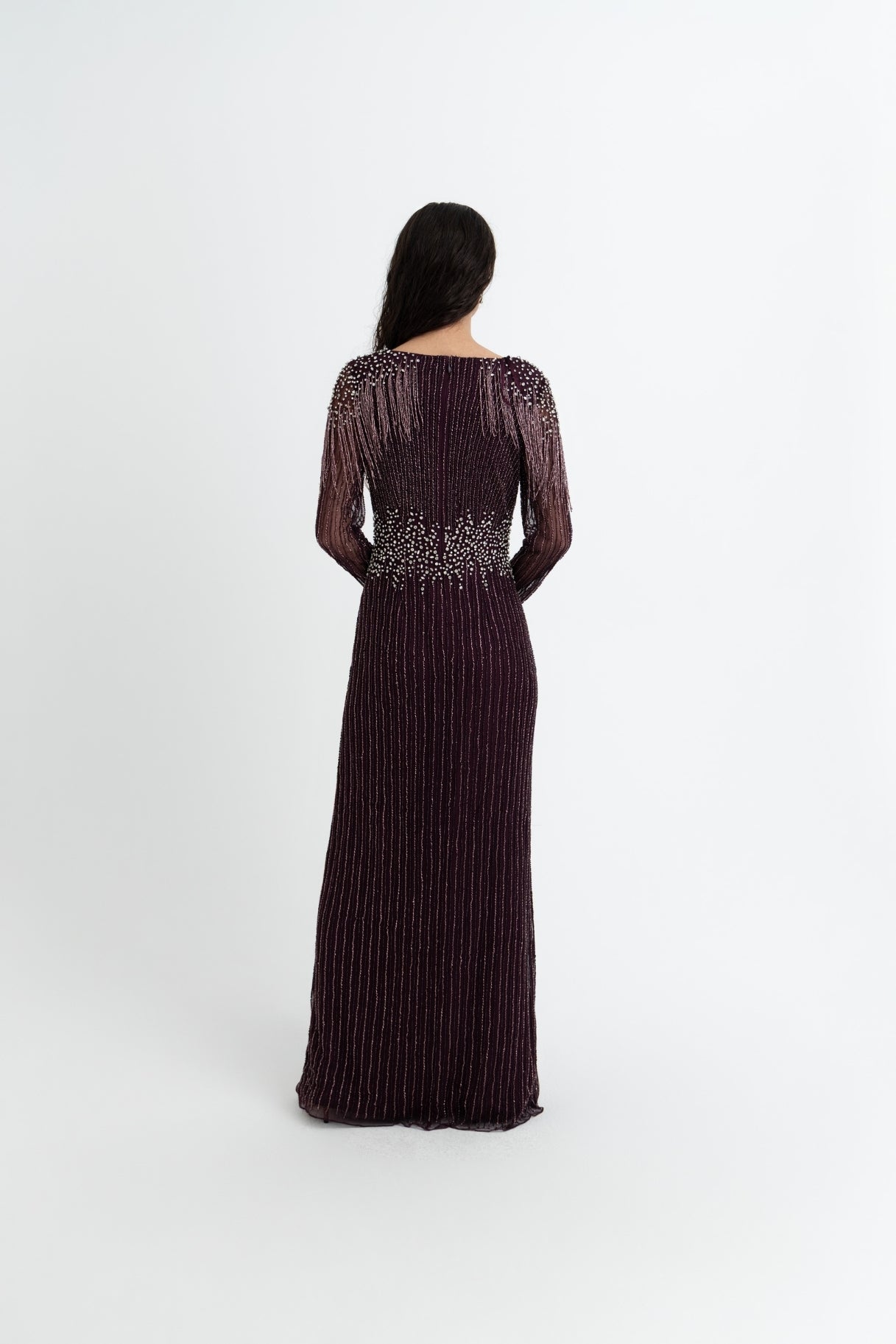Lainey Burgundy Gown
