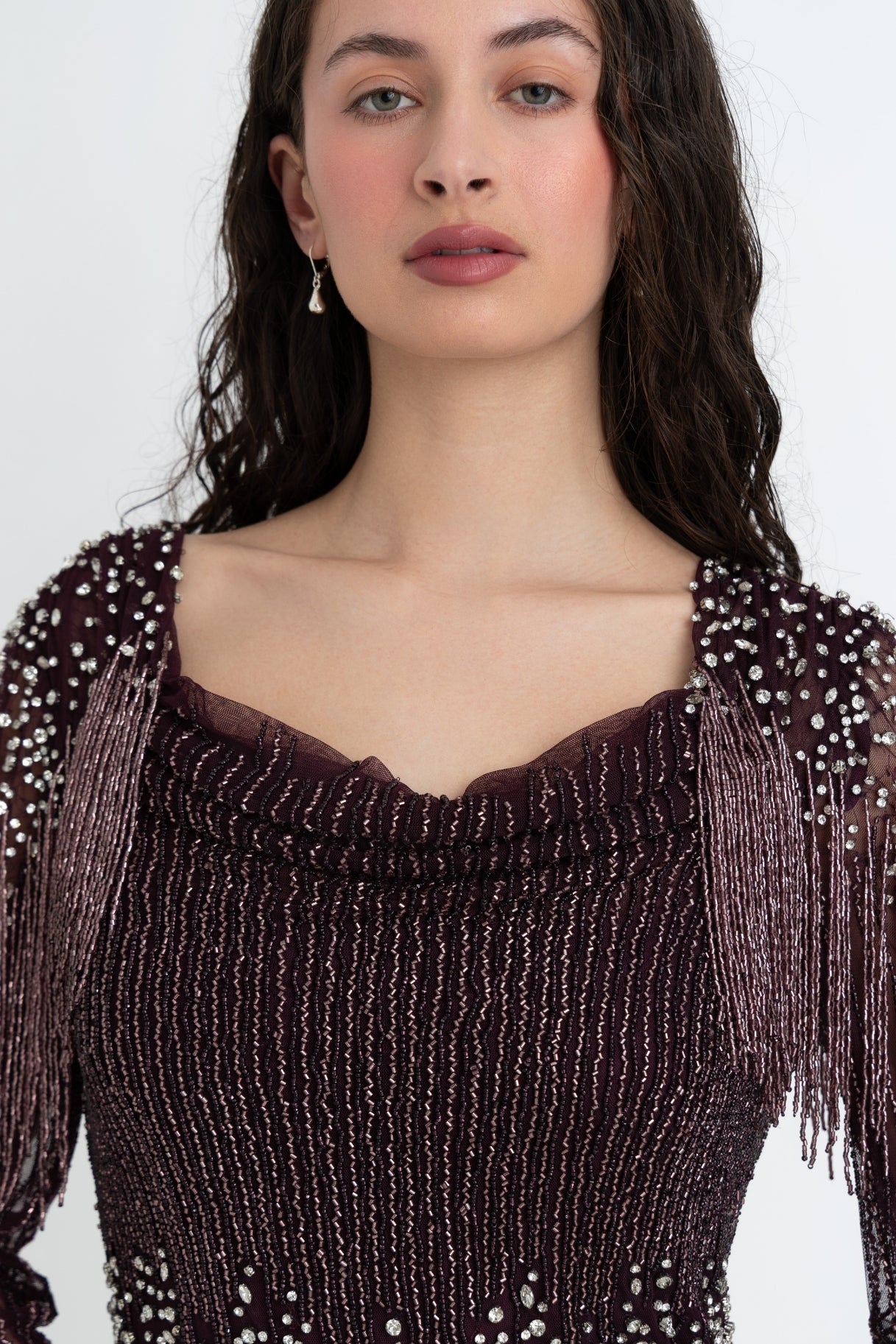 Lainey Burgundy Gown