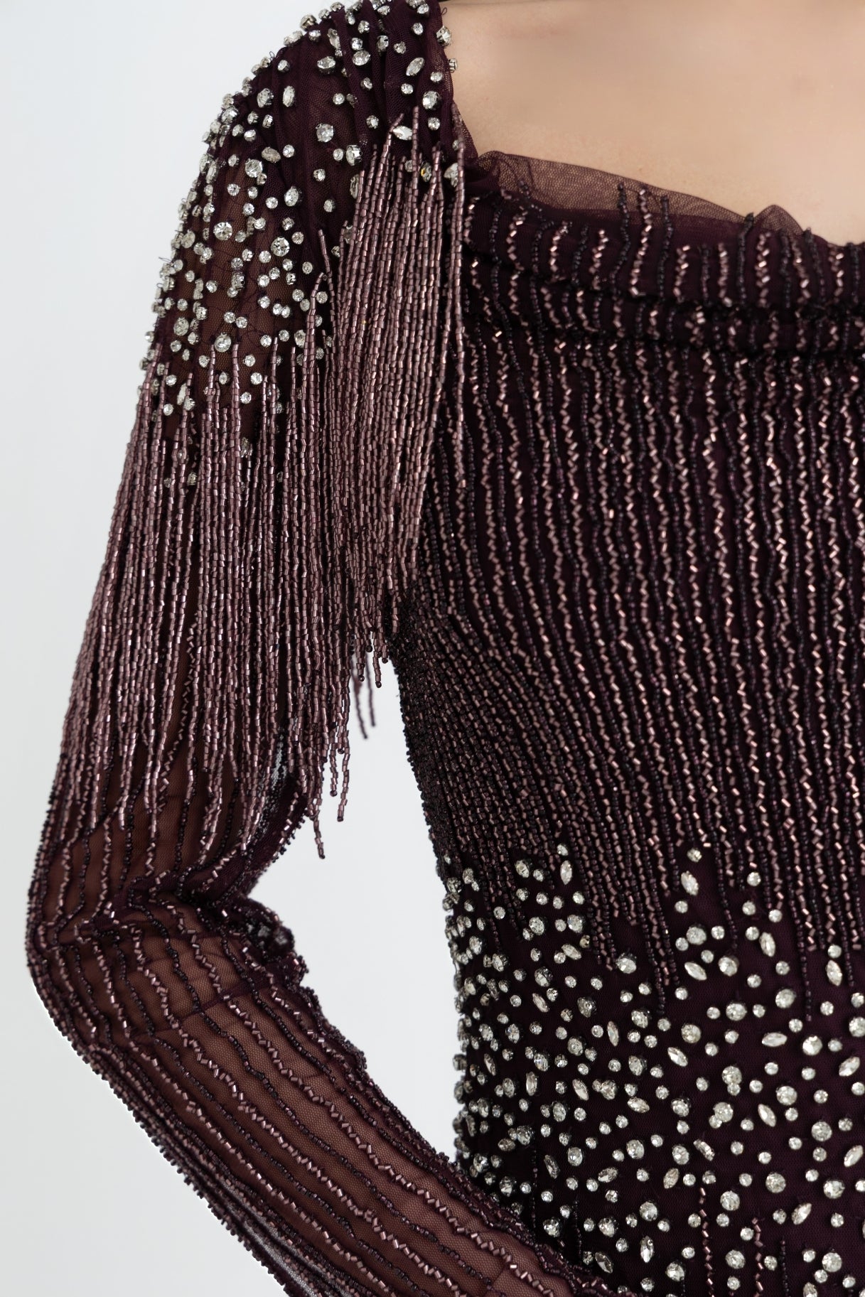 Lainey Burgundy Gown