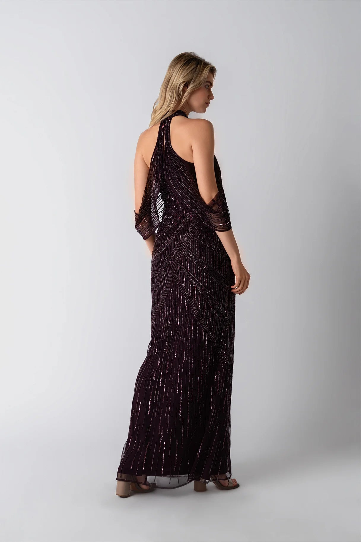 Mia Burgundy Gown
