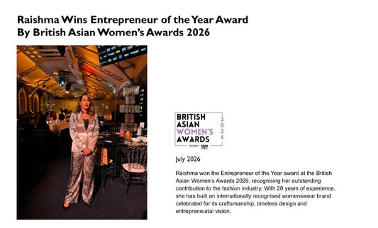 Raishma Wins Raishma wins Entrepreneur of the Year