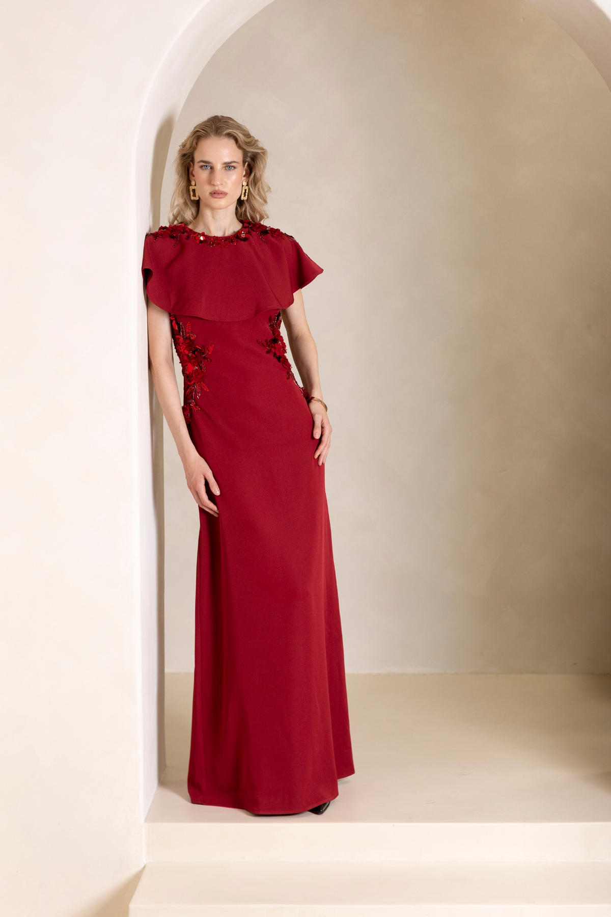 Jade Red Gown