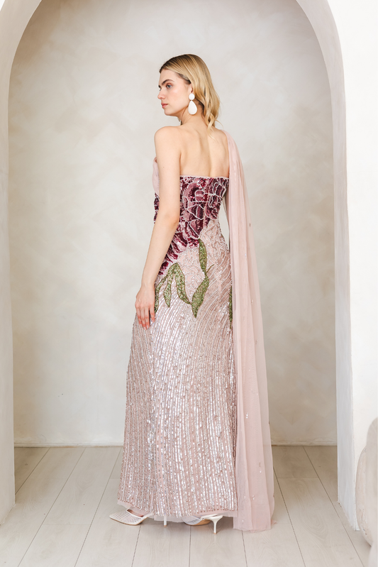 Natalia Pale Pink Gown