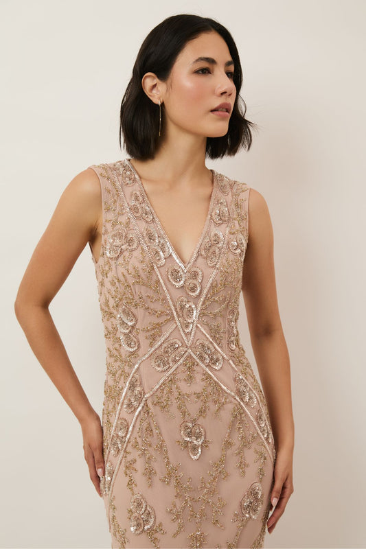 Tania Champagne Gown