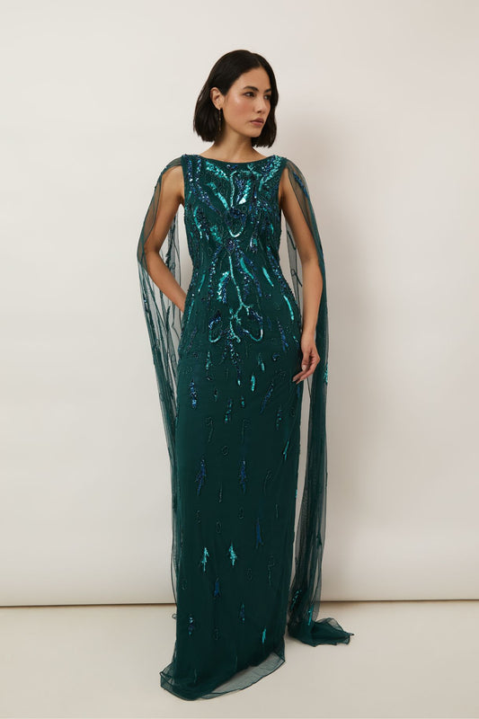 Melissa Teal Gown