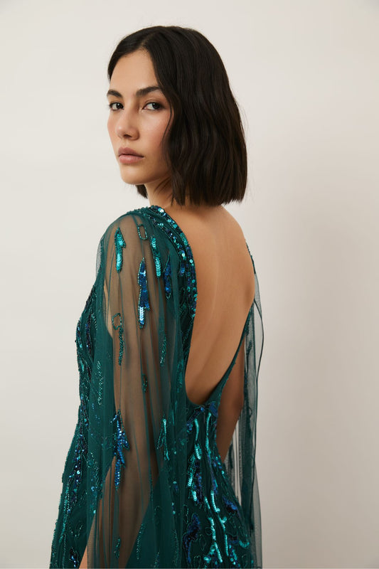 Melissa Teal Gown