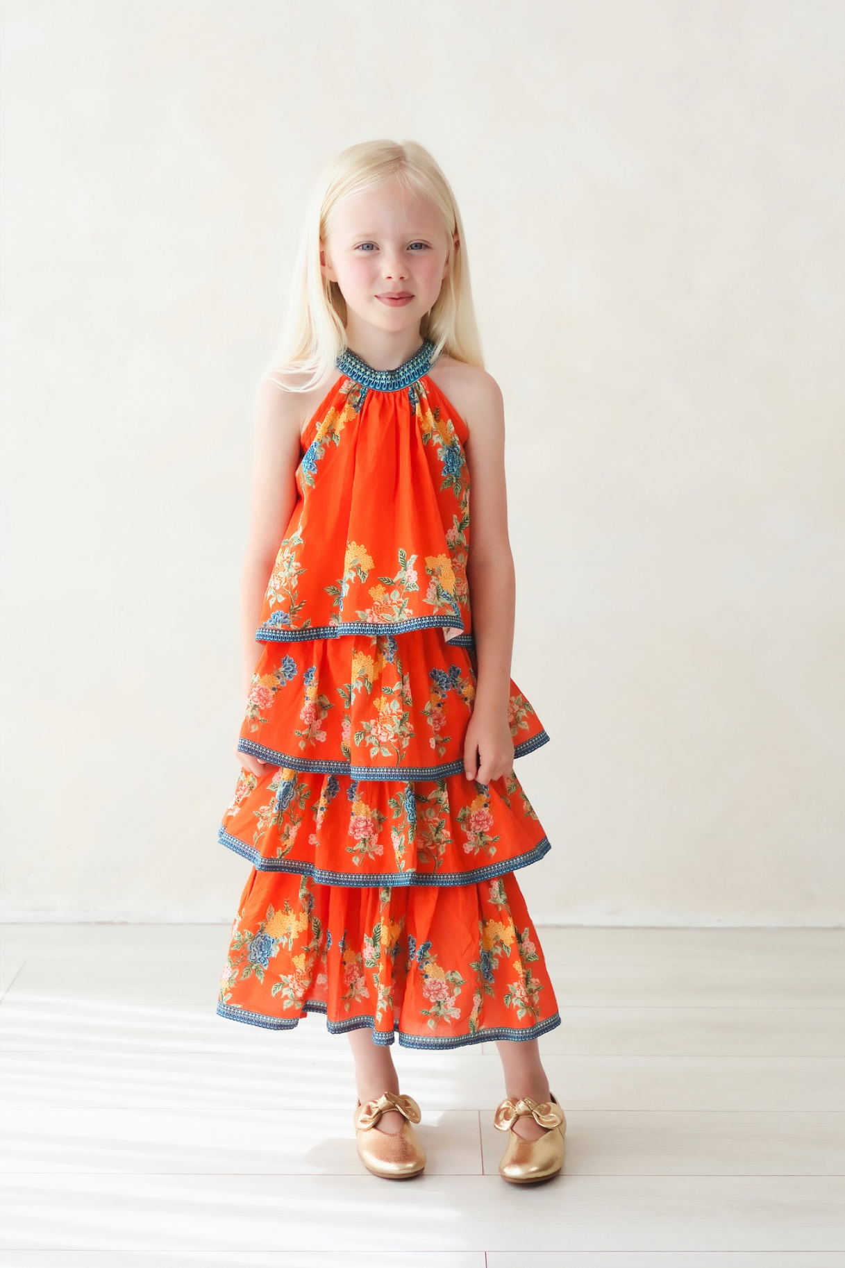 Matilda Orange Kids Dress