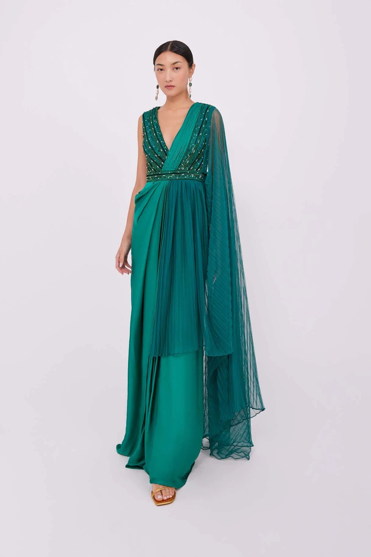 Anaya Green Gown