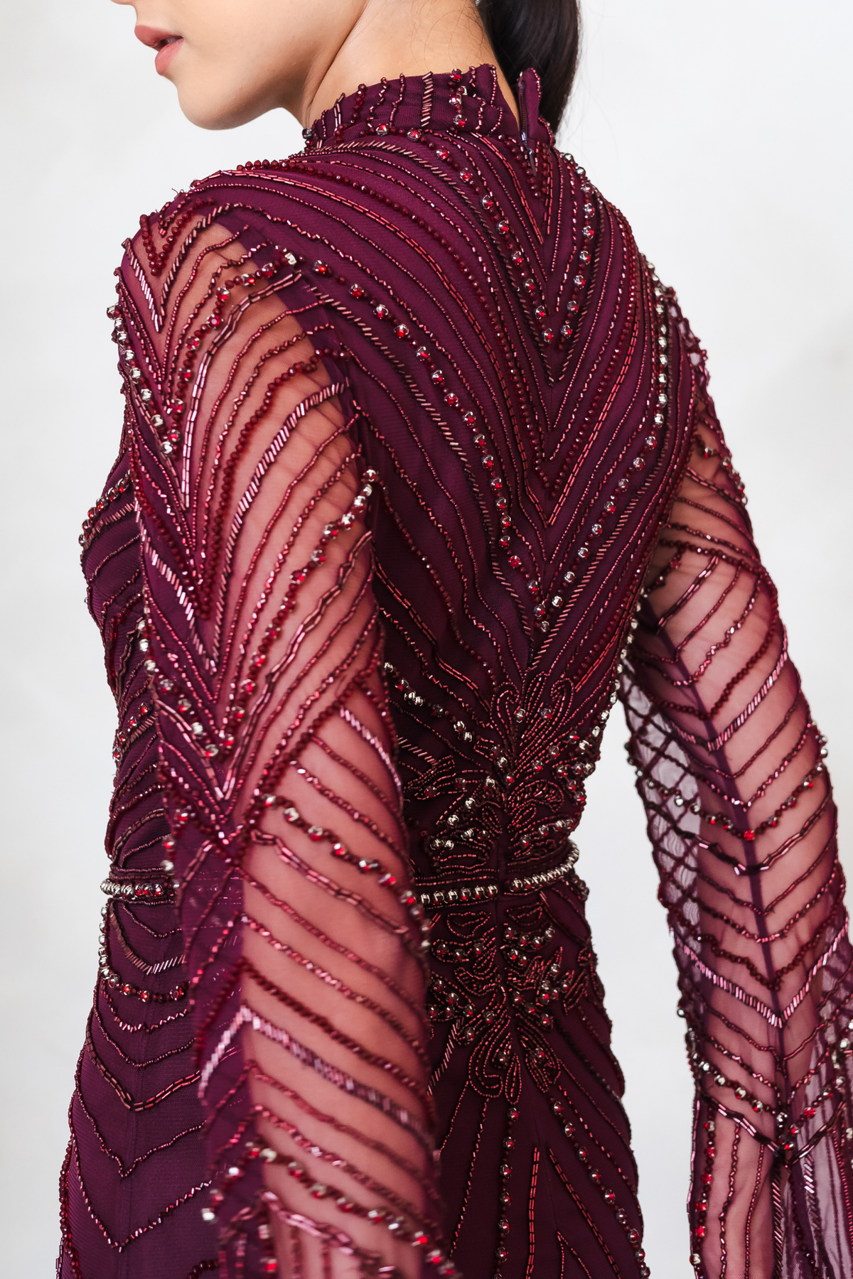 Mira Gown Burgundy