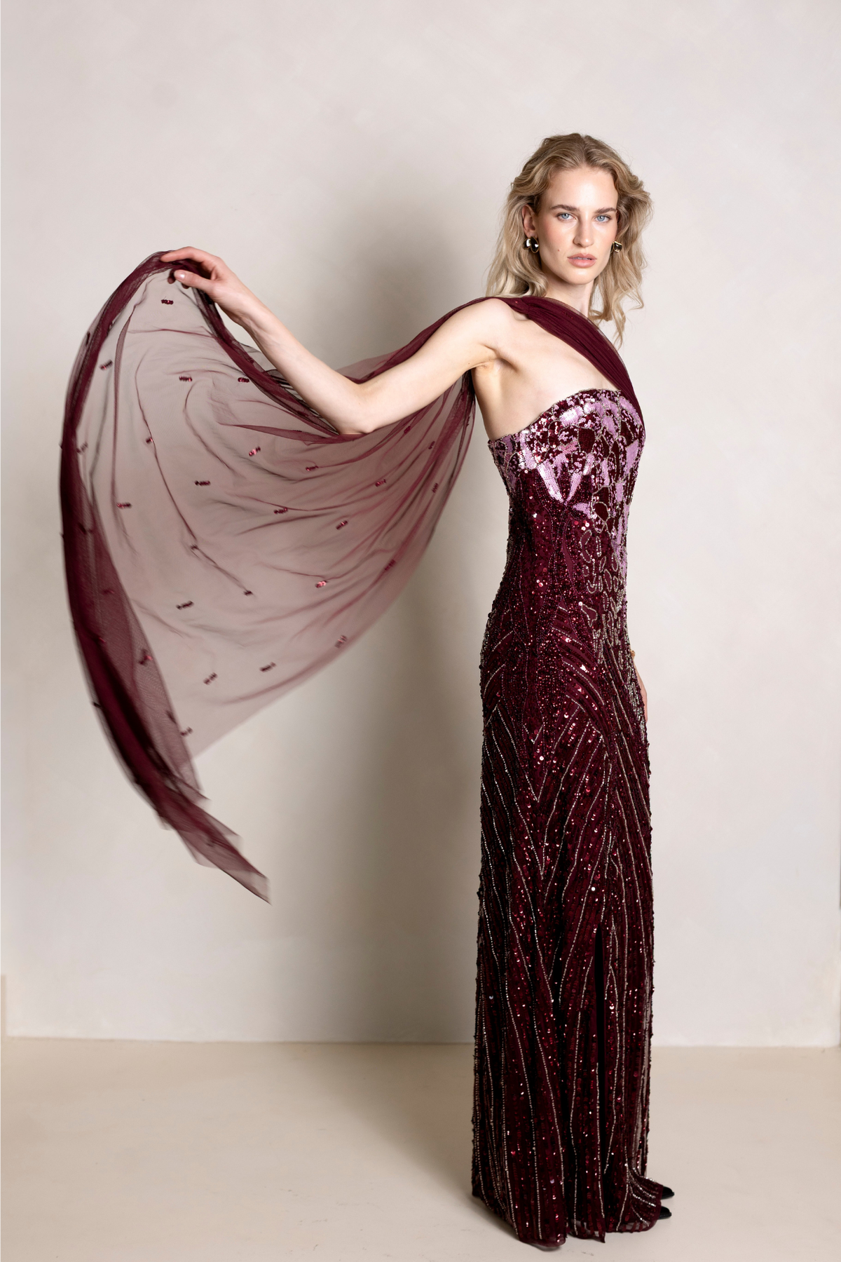 Natalia Plum Gown