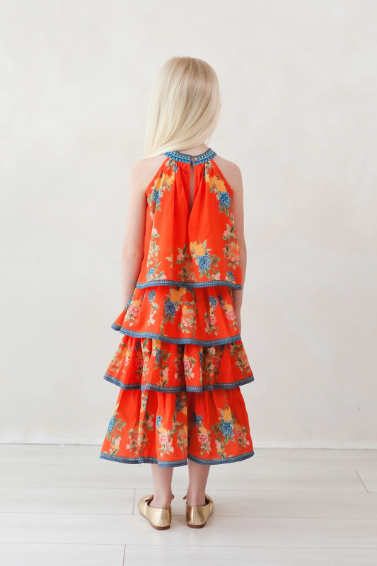 Matilda Orange Kids Dress