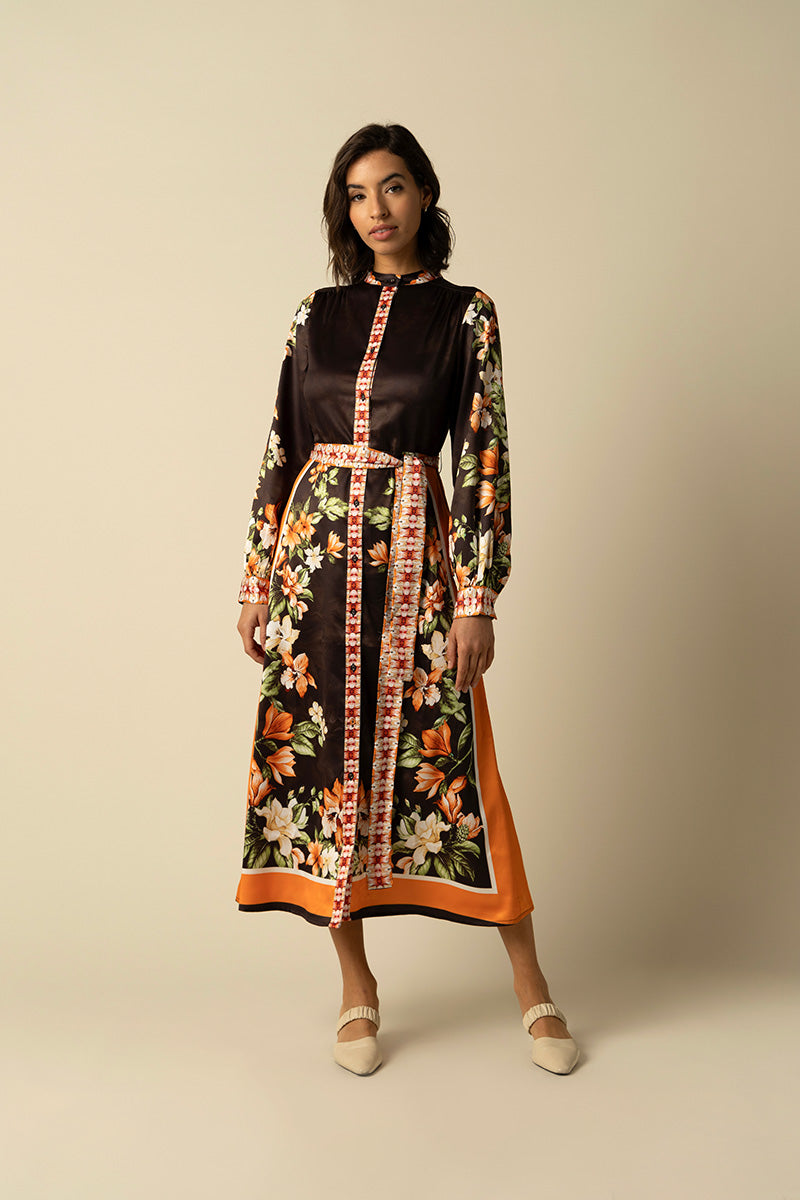Kiara Brown Dress
