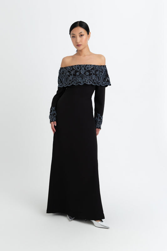 Maria Black Gown