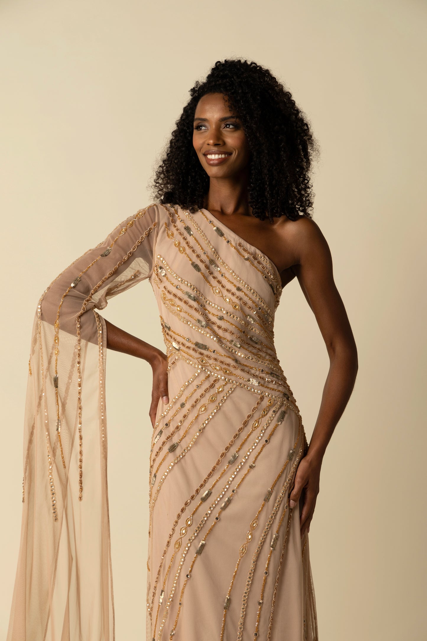 Nude Kalina Gown
