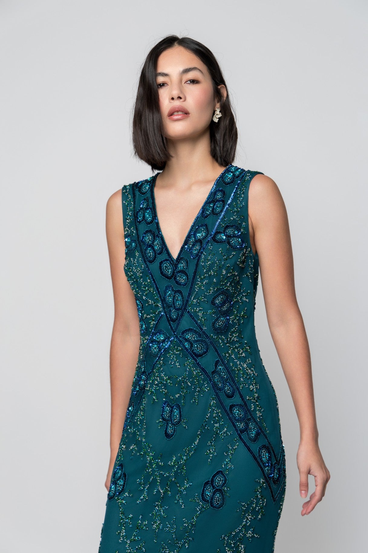 Tania Teal Gown