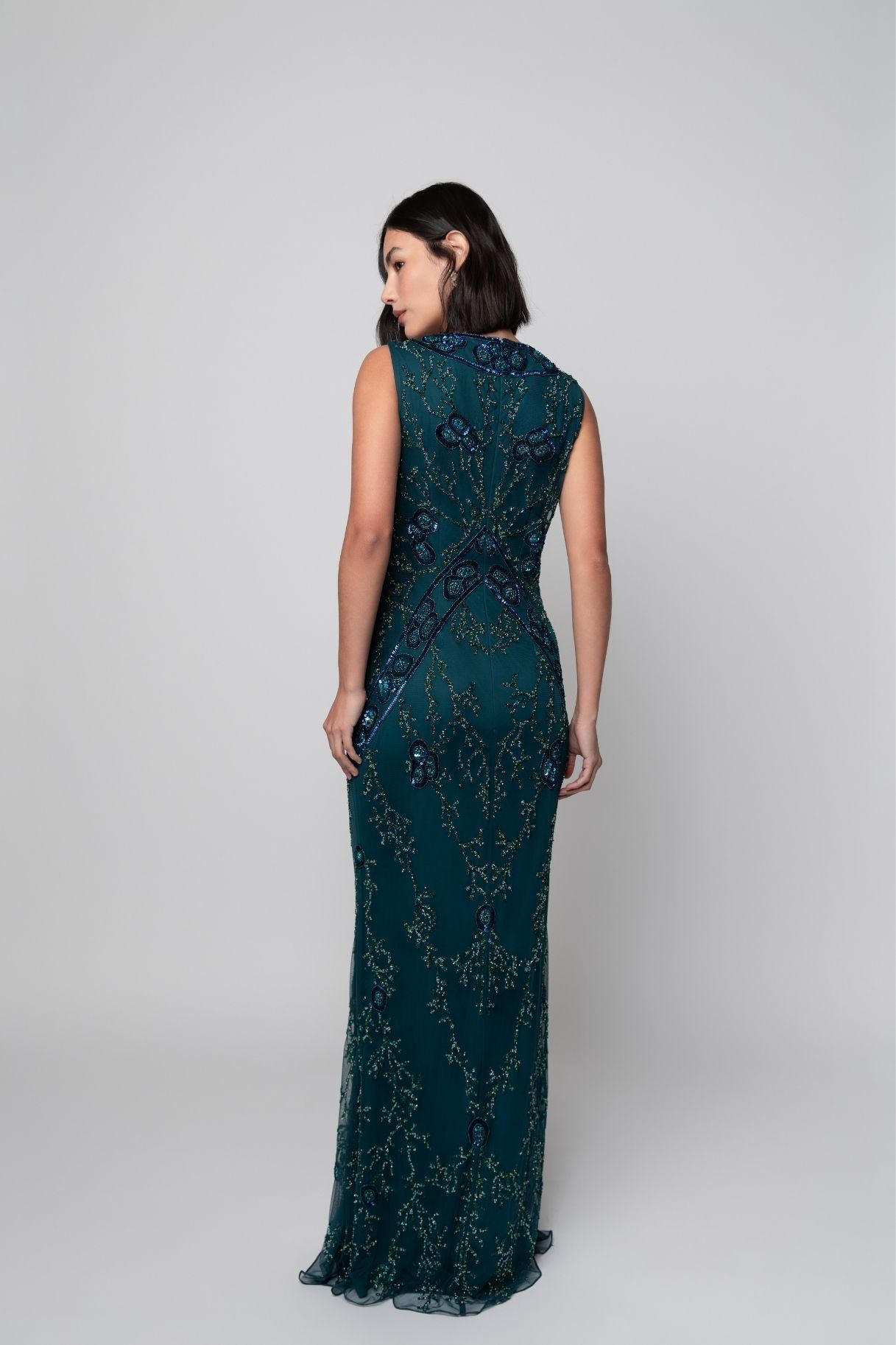Tania Teal Gown
