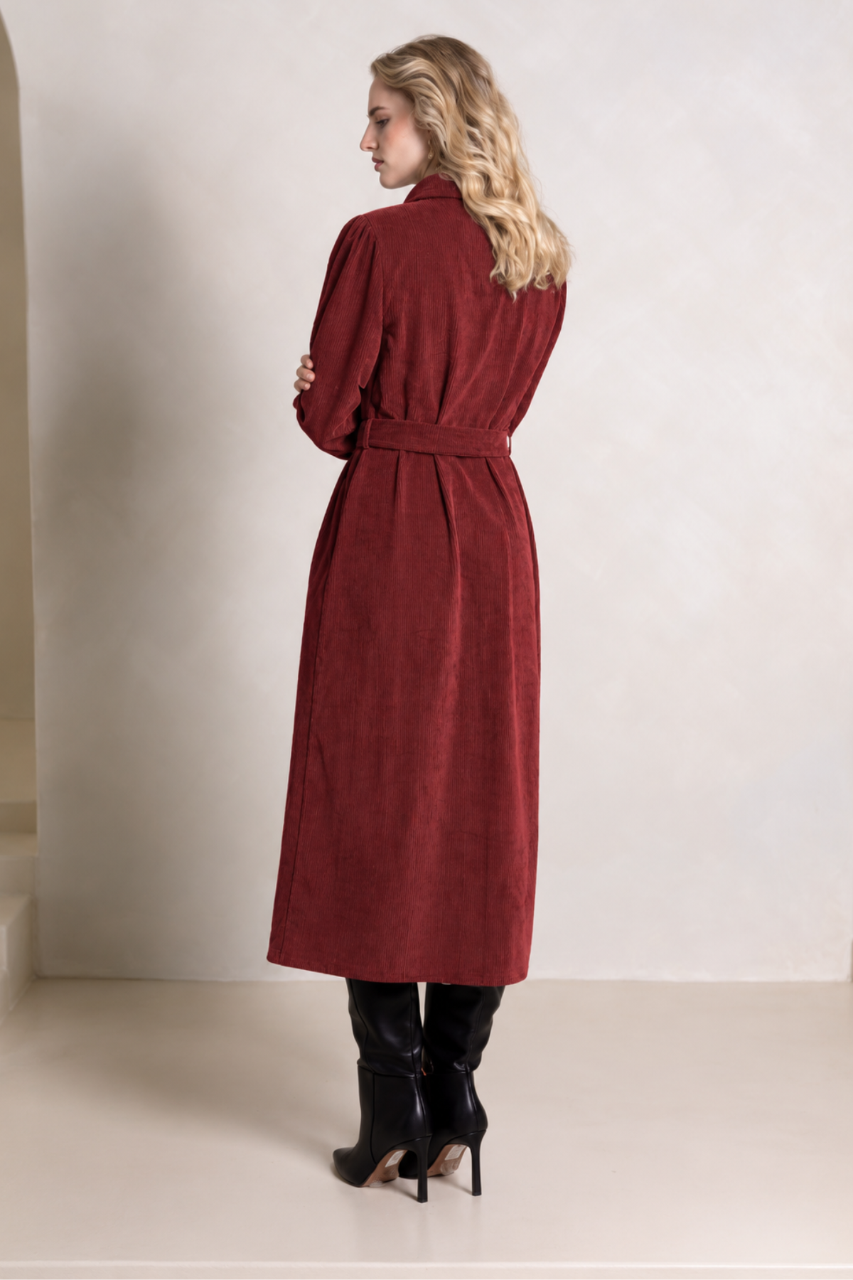 Gina Burgundy Dress