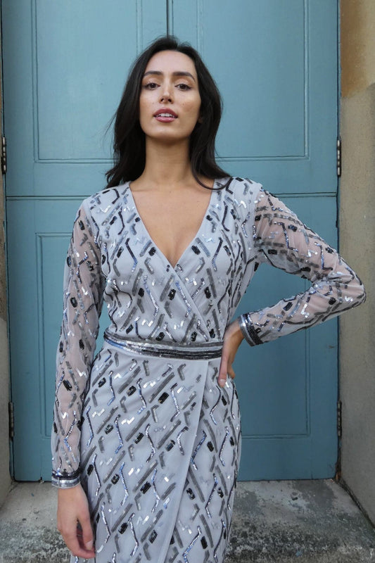 Silver Birdie Gown